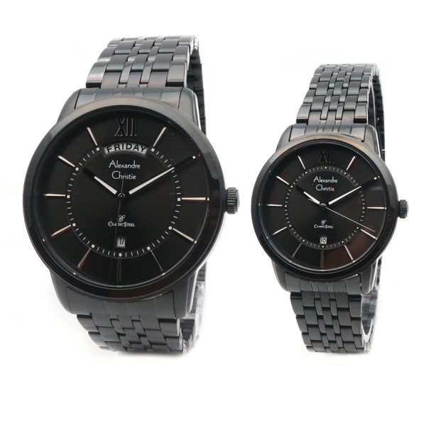 Alexandre Christie AC 8557 Full Black Couple